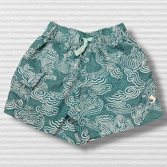 Reel Legends XS (4/5) Boys Board Shorts Unlined Swim Beach Casual Blue Wave - Picture 1 of 3